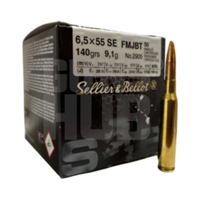 Amunicja S&B 6,5x55 SE FMJBT 9,1g/140gr