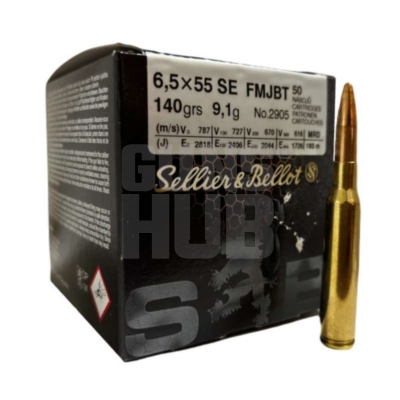 Amunicja S&B 6,5x55 SE FMJBT 9,1g/140gr