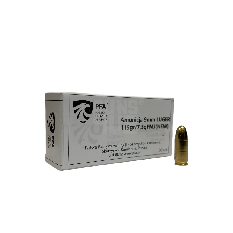 Amunicja PFA 9x19 FMJ 7,5g/115gr