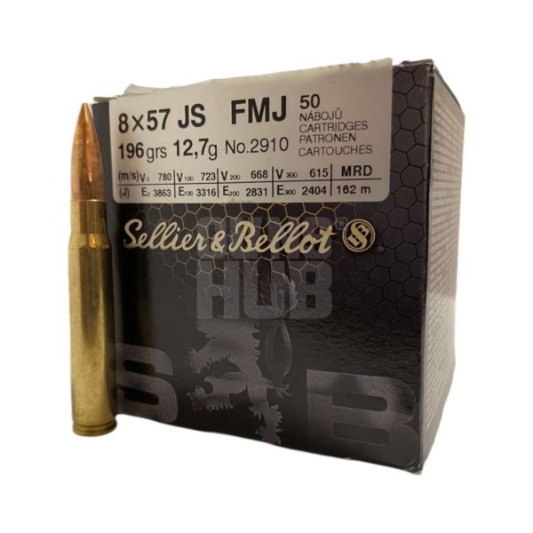 Amunicja S&B 8x57 JS FMJ 12,7g/196gr