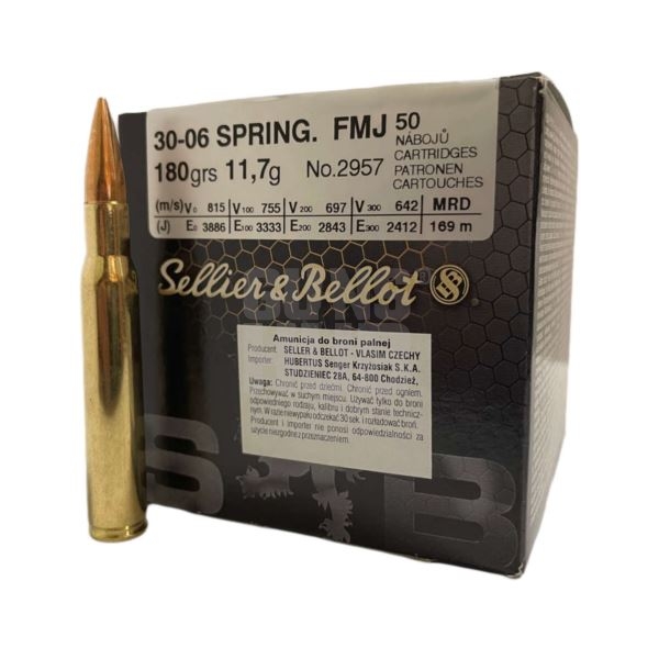 Amunicja S&B 30-06 FMJ Training 11,7g/180gr