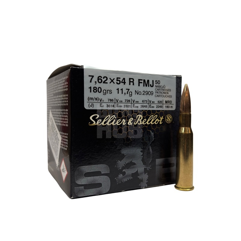 Amunicja S&B 7,62x54 R FMJ Training11,7g/180gr