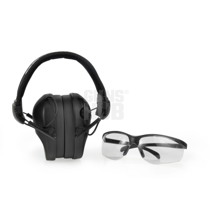 Ochronniki słuchu RealHunter Active Pro+Okulary BL