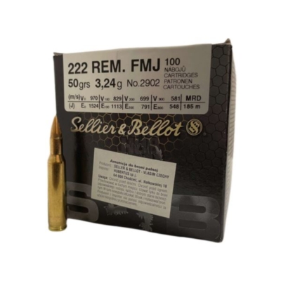 Amunicja S&B 222 Rem FMJ 3,24g/50gr 100szt.