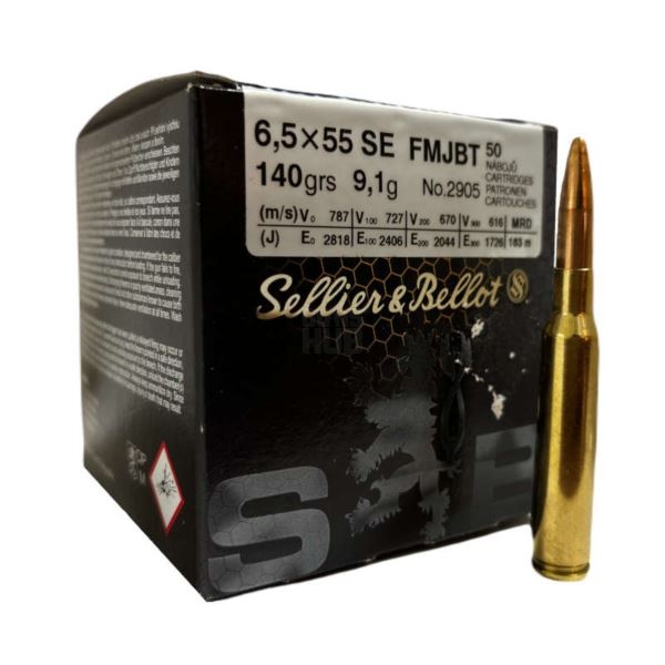 Amunicja S&B 6,5x55 SE FMJBT 9,1g/140gr