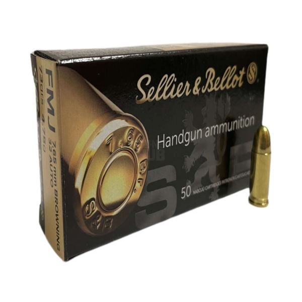 Amunicja S&B 7,65 Browning FMJ 32 AUTO 4.75g/73gr