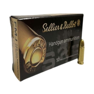 Amunicja S&B 7,65 Browning FMJ 32 AUTO 4.75g/73gr