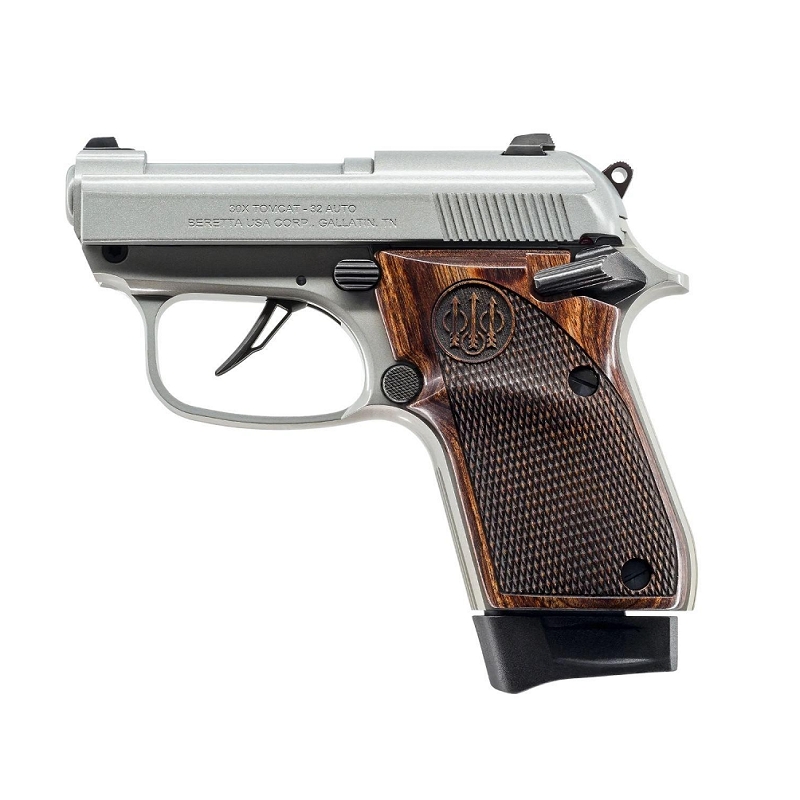 Pistolet Beretta 30X Tomcat Inox/Black Wood MT 32 ACP
