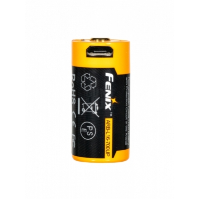 Akumulator Fenix USB ARB-L16UP 16340 RCR123 700
