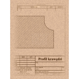 Deska pod czaszkę jelenia 001 40x22cm