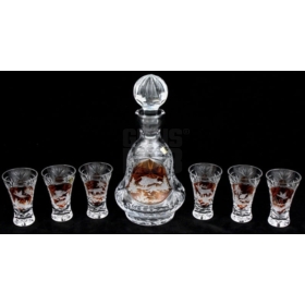 Karafka Koyan 6 kieliszków KP401 kryształ