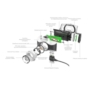 Latarka Led Lenser MH7 White/Black
