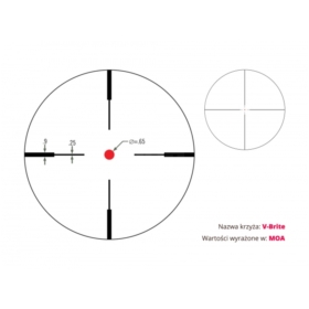 Luneta Vortex Crossfire II 3-9x40 1'' V-BRITE MOA