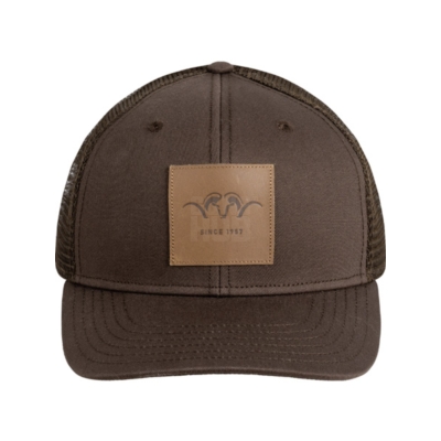 Czapka Blaser Leather Badge dark brown