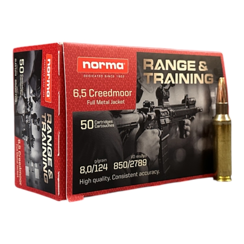 Amunicja Norma 6,5 Creedmoor FMJ 8g/124gr