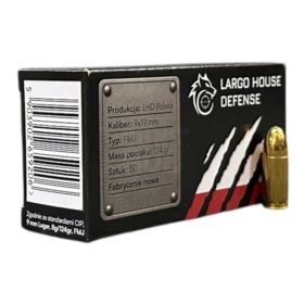 Amunicja LHD 9x19 FMJ 8,0g/124gr