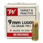 Amunicja Winchester 9x19 8g/124 gr FMJ