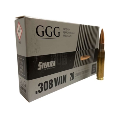 Amunicja GGG 308 Win HPBT Sierra 12,31g/190 gr