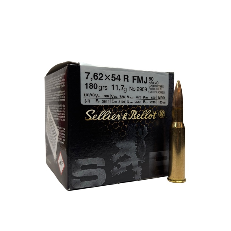 Amunicja S&B 7,62x54 R FMJ Training11,7g/180gr