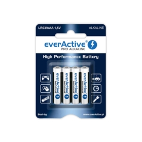 Baterie everActive LR03/AAA 4szt