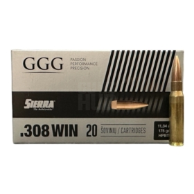 Amunicja GGG 308 Win HPBT Sierra 11,3g/175gr