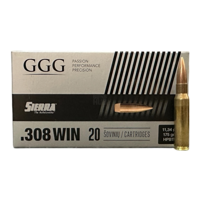 Amunicja GGG 308 Win HPBT Sierra 11,3g/175gr