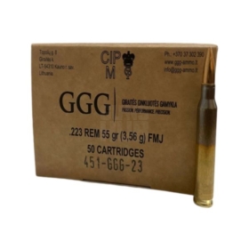 Amunicja GGG 223 Rem FMJ 3,56g/55gr
