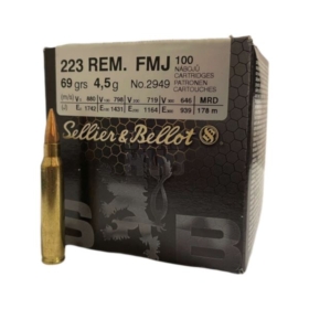 Amunicja S&B 223 Rem FMJ 4,5g/69gr 100szt.