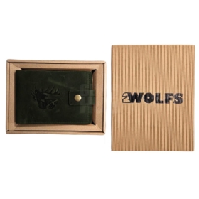 Portfel 2Wolfs Jager zielony